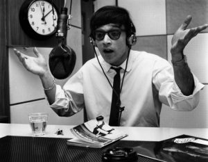 Disc jockey Pete Myers in action. (Photo by Evening Standard/Getty Images)
